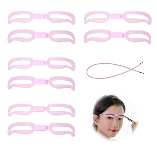 眉毛テンプレート【2組】眉ブラシ眉カット眉毛整える道具眉毛ステンシル薄眉メーカー眉毛眉毛プレート初心者にもつかいやすい化粧道具