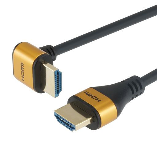 乐天商城 - ホーリックHDMIケーブルL型90度1.5m4K/60p18GbpsHDRHDMI2.0HL15-566GD