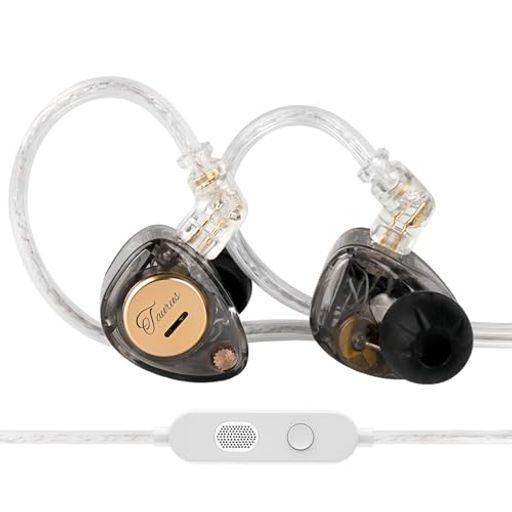 KZTaurus有線イヤホンゲーミングイヤホンイヤモニイヤフォン有線インイヤーモニターデュアル8mmダイナミックドライバーカナル型イヤホン二つの6mm径プロフェッショナルコンデンサーマイ…