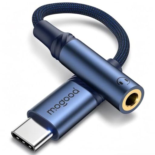 MOGOOD USB-C 3.5mm イヤホン変換アダプタ 0.12m DAC 内蔵 HiFi 音質