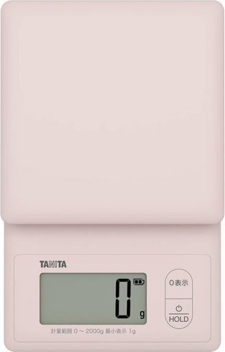 タニタ 洗える スケール 2kg ピンク KW-2G01-PK