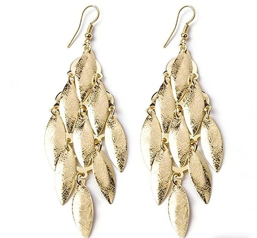 エスニック風タッセルピアス (クライミングピアス)