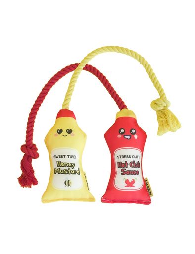 [セブンペット]犬用タグトイ【2点セット】歯の健康ケア歯石除去・噛むおもちゃ引っ張り遊び知育玩具イ..