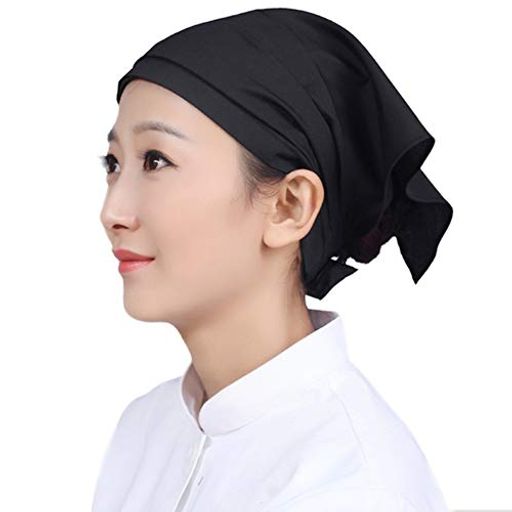 乐天商城 - [OTAKUMARKET]三角巾シンプル無地大人用男女兼用カフェ業務用料理教室調理実習清掃美容院マジックテープ付き簡単に取り付ける全13色(黒1)