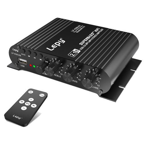 【Bluetoothオーディオサウンドアンプ ・交換性抜群】:このHiFiパワーホームアンプはBluetooth対応できるワイヤレス車載用、家庭用ステレオレシーバーです。ブルートゥース機能を備えるので、スマートフォン、タブレット、ラップトップ、iPhone、iPadなどブルートゥースデバイスに簡単に接続できて、とっても便利なアイテムです。また、USBインタフェースを搭載し、プラグアンドプレイで、高品質の音楽を自由に楽しむことができます。 【HIFIパワーアンプ】弊社のカラオケアンプは高性能チップを採用することで、まるでCD音源を再生しているような高音質サウンドを実現します!メインボリューム、トゥイーター、およびベースはすべてアナログコンポーネントによって規制されており、音楽の性質をより忠実に復元し、実際の音楽を聴いて、本当のHIFIサウンドエフェクトを提供できます。家庭用も車載用も最適です。 【精密なオーディオコントロール】高音、低音、マスターボリュームの調整可能なコントロールで、お好みに合わせたリスニング体験を実現。