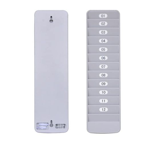 タイムカードラック icカード ホルダー 壁掛け 立て掛け シール 取付ネジ付き カードホルダー タイムカード収納 IDカード 12人用