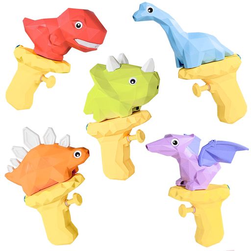 CORPERTOYSお風呂おもちゃ恐竜水鉄砲ウォーターガン5PCS水遊び引き金式飛距離7Mみずてっぽう水鉄砲合戦おふろ夏祭り海プール公園川恐竜おもちゃティラノサウルス男の子女の子クリスマス…