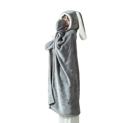🐇【素材】:100%ポリエステル 🐇【サイズ】:95*80cm、130*120cm。2色、2サイズを用意しております。家族と一緒にご利用いただけます。 🐇【フランネル生地】:毛布のような厚手の...