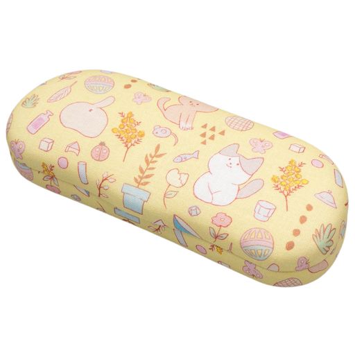 パール(Pearl) メガネケース HO-23 ネコアソビ YE