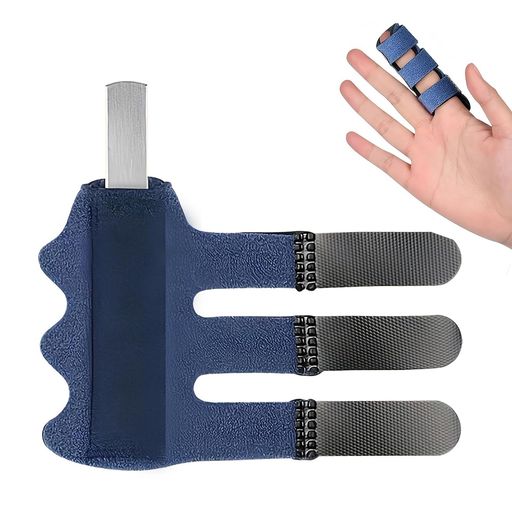 Festov2枚セット指保護具指固定器スポーツ用指保護具指護カバー指固定板取り外し可能アルミ板全指対応左右兼用男女兼用ブルー