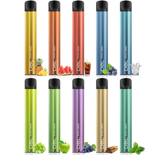DBL電子タバコ使い捨て持ち運びシーシャ10本入り15000回吸引可能VAPEベイプ大容量禁煙パイポ爆煙水蒸気タバコ禁煙サポートニコチンなしタールなしSTICKZEROシリーズ