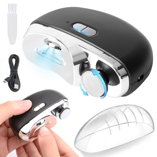 【爪切りと爪磨きが1台2役・最高傑作】Yinuaseus2in1電動爪切り両用爪切り爪磨き2段階スピード爪研ぎ爪切り電動Type-C充電式便利超軽量爪切りLEDライト付き簡単操作爪傷防止安全低騒音の電…