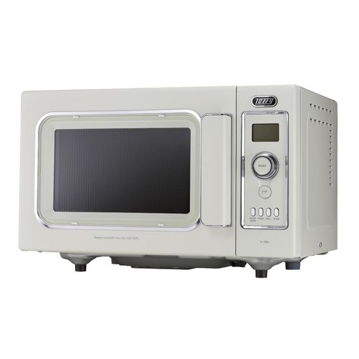 【Toffy/トフィー】オーブンレンジK-DR2あたためオーブングリル16Lコンパクトフラットテーブルレトロ新生活ひとり暮らしふたり暮らしアッシュホワイトK-DR2-AW