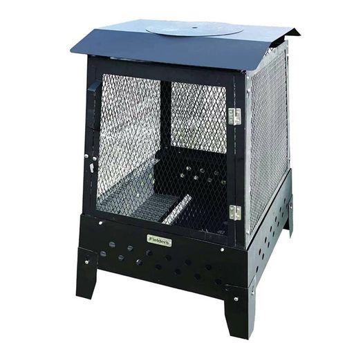 Barbeque Oven - フィールダーズ(Fielder’s)大型焚火台炎箱(ほむらばこ)自宅の庭でも安全な焚き火ができる。料理も楽しめます。