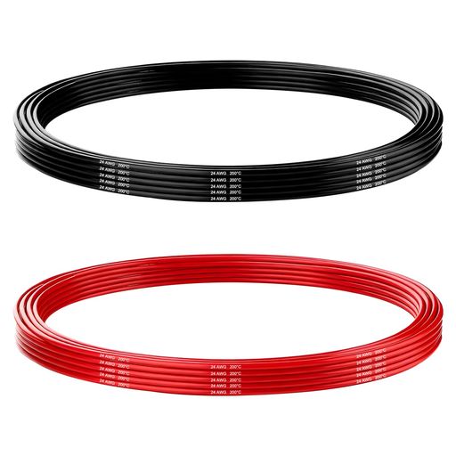 CowGoldChildバッテリーケーブル24AWG2Mシリコンケーブルバッテリー端子シリコンワイヤーケーブル錫メ..