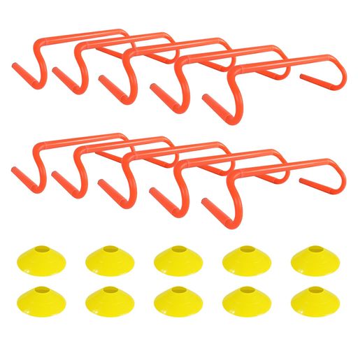 Ennbomハードルセットトレーニングハードル取り外し可能スピード敏捷性強化(15cm10個セット)