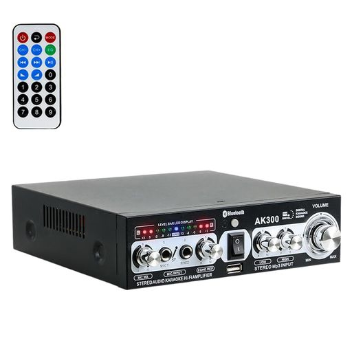 Topsky パワーアンプ オーディオサウンドアンプ マイクミニアンプ Bluetooth HIFI USB アンプ 最大出力60W オーディオ AK-300 RCサポート 車載 家庭用 USB パーティー用 忘年会 新年会 結婚式 リモコ…