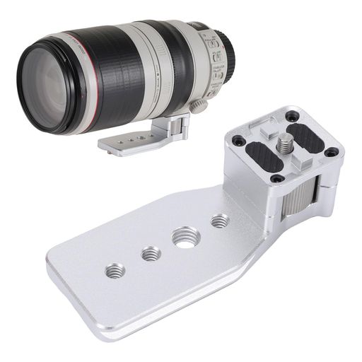 VBESTLIFE EF 100-400mm F/4.5-5.6L IS II レンズ用三脚座リングベース、アルカプレートと滑り止めデザイン付き交換用カラーフット、軽量アルミニウム合金