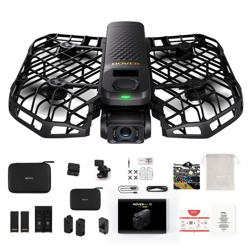 HOVERAirX1PROMAX8K飛行カメラ折りたたみ式カメラ付きドローン手のひら離陸自動帰還42km/h追従速度Smoo..
