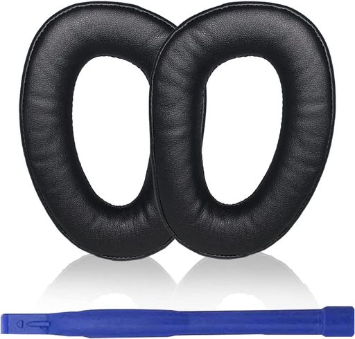 GSP300イヤーパッド交換用for Sennheiser GSP300 GSP301 GSP302 GSP303 GSP350ヘッドホン(ブラック)