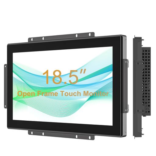 Senisway 18.5インチオープンフレーム静電容量式タッチLCDモニター表面はIP65防水1366x768 @ 60Hz TFT LCD IK08入力産業用タッチモニター10指静電容量式タッチ