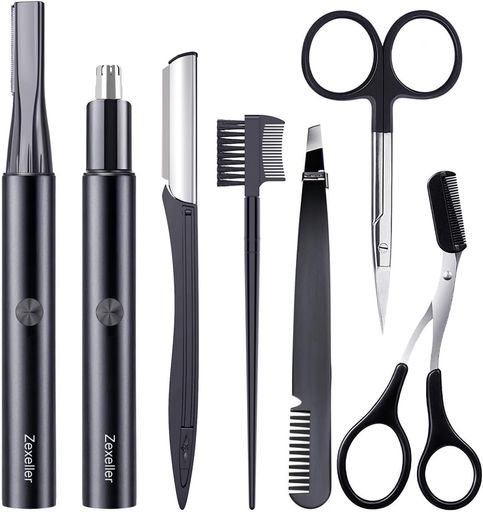 【メンズ美容師監修】新登場&1台多役眉毛シェーバーセットUSB充電式鼻毛カッター眉毛カッター眉ハサミ・コーム付属耳毛処理産毛用(顔・脇・脚)水洗い可能安全設計男女兼用多機能電動…