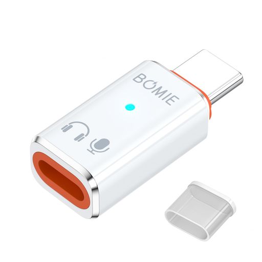BOMIE ライトニング タイプc 変換 イヤホン対応 オーディオ専用 音楽/通話/Hi-Fi音...