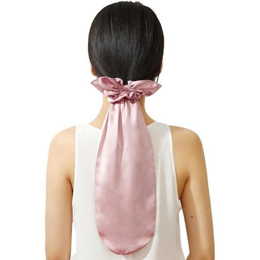 [EZBUYGO]シルクシュシュシャナイトキャップ1枚ピンク美髪髪の毛毛先ポニーロングヘア保護優しい美容お..