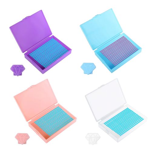 TVETE蓋付きダイヤモンドアートトレイ【4個セット】ダイヤモンドアート収納DIYアートツール大人用クラフトトレイダイヤモンドペインティングアクセサリービーズ収納ボックス