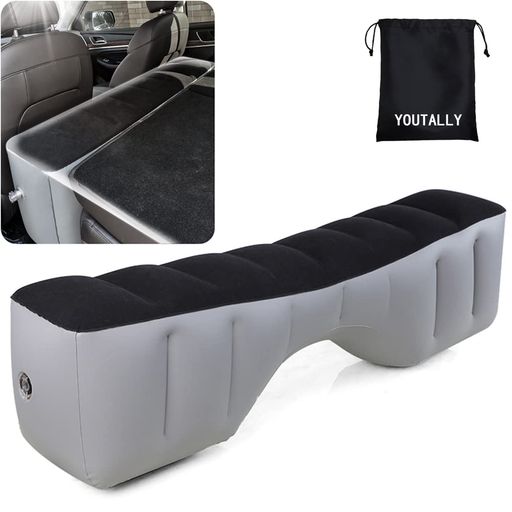 YOUTALLY車中泊マット後部座席エアーベッド車載隙間埋めスペースクッション(高さ52cm幅28cm長さ130cm)2列目シートがフラットになった後に使用するには、MPVSUV車が必要です、カー用品車中泊ベ…