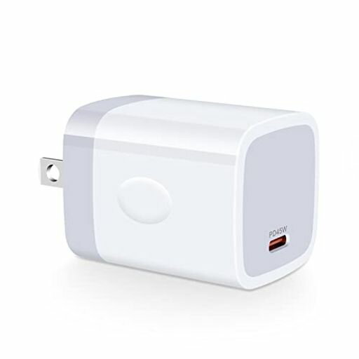 iPhone急速充電器Type-C45WUSB-C充電器GaN採用/PPS&PD3.0対応/PSE認証HootekACアダプターType-CUSBコンセントタイプCアダプターiPhone17/16シリーズ、MacBook
