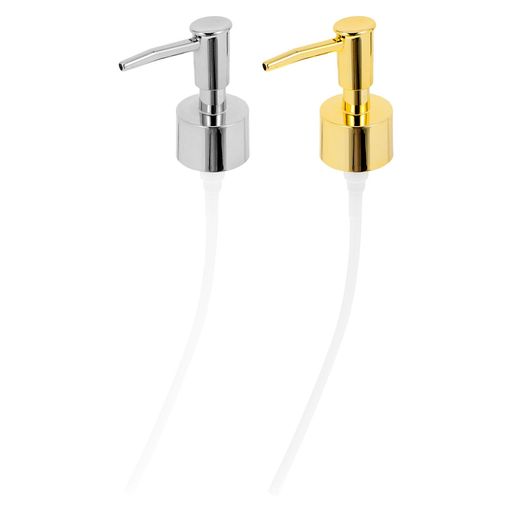 FRCOLOR2個セットソープディスペンサー交換用ポンプヘッド電気めっきプラスチック製ゴールドシルバー長ノズル付き約2.76インチx0.39インチ洗剤ボトルプッシュ式おしゃれ泡ポンプ