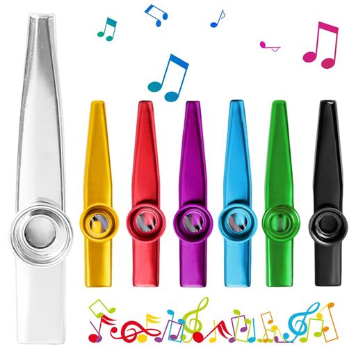 乐天商城 - 7ピースメタルカズーセット-と初心者向けのポータブル楽器(7色セット)