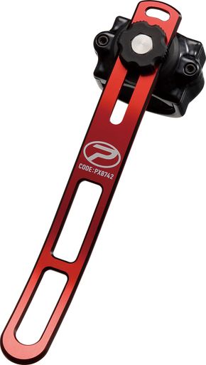 カラー:RK(レッドxブラック) サイズ:全長180mm 重さ:80g 取付位置対応直径:29.9~36.3mm フックハンガー調節幅:360度回転可