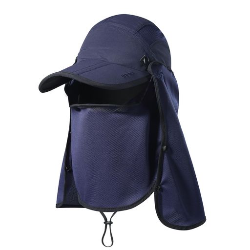 [iBasingo]UVカット帽子メンズ日焼け止め帽子360度UVカットUPF50+紫外線対策花粉対策3Way日除け帽子取り外し可能フェイスカバーキャップ帽子折りたたみ可能携帯便利アウトドア自転車登山釣り…