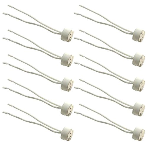 製品名:LEDセラミックランプホルダー;タイプ:MR16 材質:セラミック、電子部品、シリコン; 入力電源:AC25/250V;動作電力:100W セラミックベースサイズ:17x10mm/0.7インチx0.4インチ(D*T);ケーブルの長さ(各):15cm/5.9インチ イージーな挿入回転システムでランプを素早くソケットに簡単に取り付けられ、安定して固定させられます。