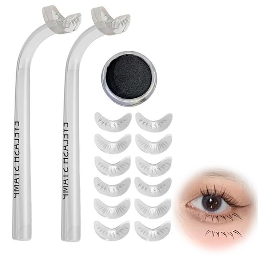 Coollooda下まつげ用スタンプ超自然な立体感まつげスタンプまつげスタンプつけまつげ下まつげメイク簡..