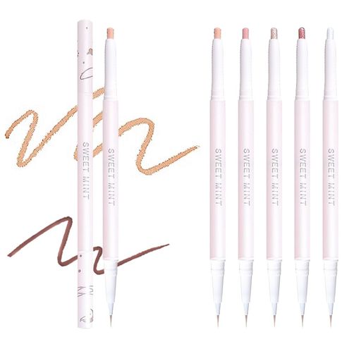 【涙袋/アイシャドウ】ひと手間で、いつもとは違う印象的な目元に!用途により使い分け可能な5色展開。涙袋専用ペンシルで、より魅力的なアイシャドウを楽しんでみませんか。 【使用感】なめらかな描き心地で、目元にピタッと密着します。塗るだけでメイク...