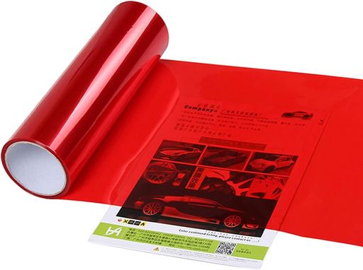 樂天商城 - ヘッドライトフィルムカーフィルムアイラインフィルムテールランプフィルムカーラッピングフィルム30x120cm車用アイラインフィルム紫外線対策取り付け簡単(レッド)