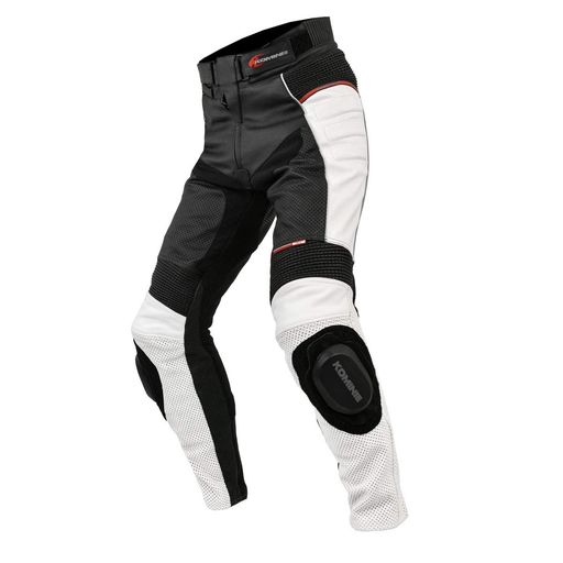 [コミネ] バイク用 パンツ レザーパンツ サトゥルノ ホワイト/ブラック 4XLB PK-78...