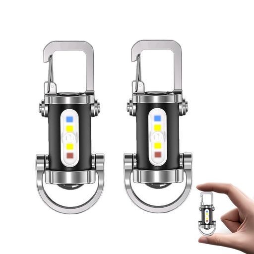 【コンパクトで軽量】‌28gの軽量化設計がその強みです。キーホルダーライトとしてポケットやバッグに簡単に収納でき、いつでもすぐに取り出せ、日常生活からアウトドア活動まで様々な環境で活躍し、快適な使用感を提供します。 【操作が簡単】‌クイックリリースフック付きのキーチェーンライトで、リュックやベルトに簡単に固定でき、あらゆる環境で使用可能です。暗い場所でも簡単に操作でき、快適な使用体験をもたらします。 【高品質充電式バッテリー】‌完璧な連続照明時間を提供し、長時間の照明が必要な夜間活動に最適です。過酷な環境下でも明るさを安定させ、Type-C充電で電池交換不要、充電操作が簡単でエコノミックかつ環境に優しいです。 【3モード・多用途対応】‌懐中電灯モード、点滅モード、緊急SOSモードを備え、アウトドアや緊急時の多様なニーズに対応します。特に夜間ハイキングや低照度環境での活動に最適です。 【優れた性能】‌1高輝度LEDチップで明るく、照射距離が長いです。防水機能を備え、より安心して使用でき、アウトドア愛好者に理想的な選択肢です。
