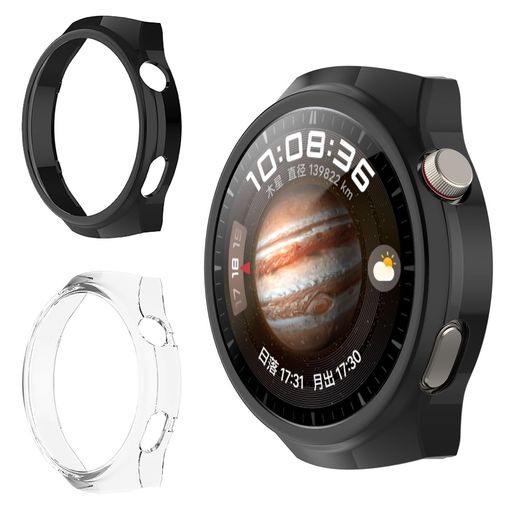 Miimall【2枚ケース】Huami Watch 4 Pro 専用 クリアケース 2枚入り ファーウェイ ウォッチ 4 Pro カバー(※フイルムなし) 擦り傷防止 PC材料 軽量 防衝撃 Huami Watch 4 ファーウェイ ウォッチ 4 Pro