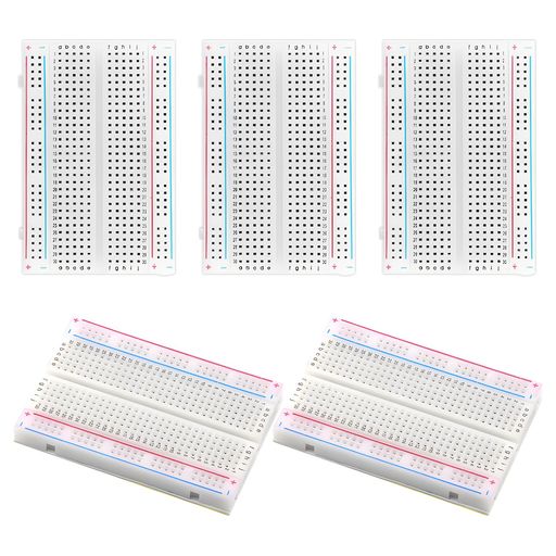 樂天商城 - Singertopブレッドボード400穴Arduino用の400タイーポイントブレッドボードミニブレッドボード5個セットはんだレスブレッドボードarduino用電子工作用