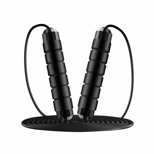 【製品内容】ワイヤー縄跳び(ロープ長2.8M/ブラックタイプ)1個入。 【快適なグリップ感】スポンジハンドルを採用し、滑りにくく汗を吸い取り、滑りにくく、より安全で快適な運動ができる。 【360度回転・静音】一体精密鋼軸受を採用し、360°...