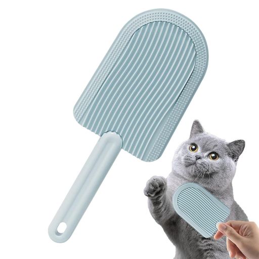 BOJIDO猫の毛ブラシ猫の抜け毛ブラシペットのグルーミングブラシグルーミング用犬用舌ブラシ(スカイブルー)