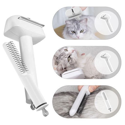 GHOSTCAT�ڥå��ѥ֥饷ǭ�ѥ֥饷��ǭ����3in1�Ӽ���ñȴ���ӽ���¿��ǽ�ˤ��ʤ�ǭ�����Ӵ�û�ӡ�Ĺ���б�ǭ���Ӽ�ꥯ�꡼�ʡ����ڥå����ʥۥ磻��