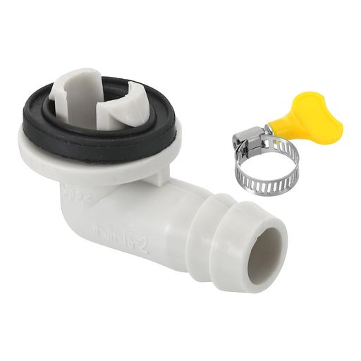 PATIKIL 15mmエアコンドレン排水ホースコネクター ミニスプリット窓用AC クランプフープ付きユニバーサル排水コネク…