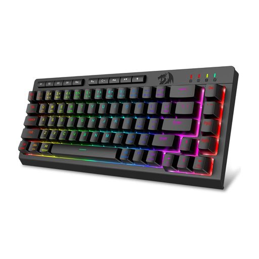 Redragon K519 ワイヤレス ゲーミングキーボード 60% テンキーレス Bluetooth/2.4G/USB有線 英語配列 ブラック