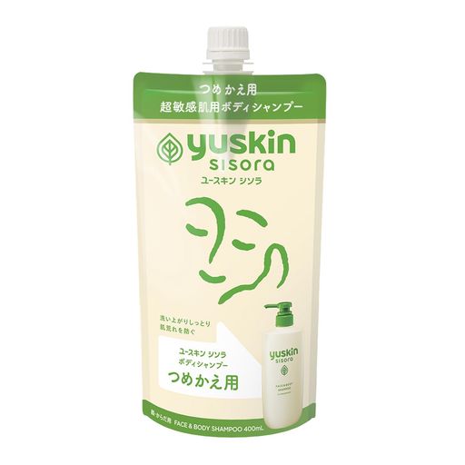 樂天商城 - ユースキンシソラボディシャンプーつめかえパウチ400ml無香料無着色低刺激性敏感肌かさつく肌しっとり頭皮の洗浄にも(医薬部外品)