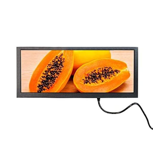 VSDISPLAY 12.3インチモニター 解像度 1920x720 600輝度 60hz IPS広視野角 HD USB VGA信号映像